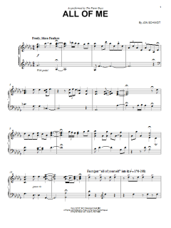 All Of Me von The Piano Guys (Download) 