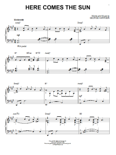 Here Comes The Sun [Jazz version] von The Beatles (Download) 