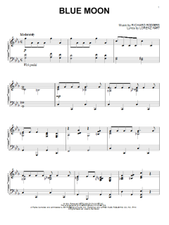 Blue Moon von Lorenz Hart (Download) 