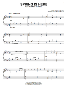 Spring Is Here von Lorenz Hart (Download) 