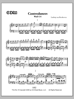 Contradances, Woo 14 von Ludwig van Beethoven (Download) 