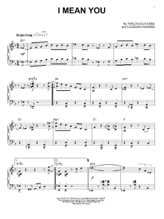 I Mean You von Thelonious Monk (Download) 