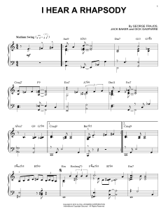 I Hear A Rhapsody von Jack Baker (Download) 