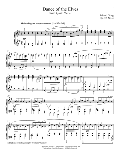 Elves' Dance, Op. 12, No. 4 von Edvard Grieg (Download) 