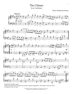 Les Carillons von Johann Philipp Kirnberger (Download) 