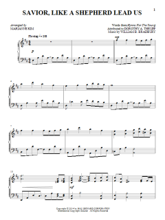 Savior, Like A Shepherd Lead Us von William B. Bradbury (Download) 
