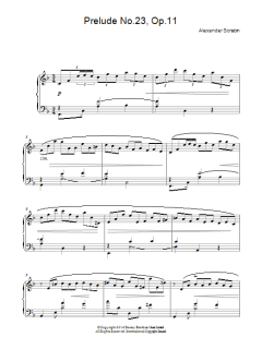 Prelude No. 23, Op.11 von Alexander Scriabin (Download) 