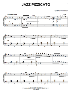 Jazz Pizzicato von Leroy Anderson (Download) 