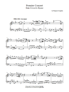 Premier Concert (Concerts Royaux) von François Couperin (Download) 