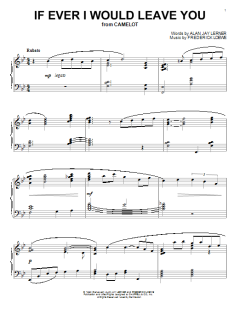 If Ever I Would Leave You von Frederick Loewe (Download) 