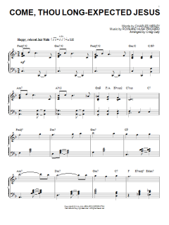 Come, Thou Long-Expected Jesus von Charles Wesley (Download) 