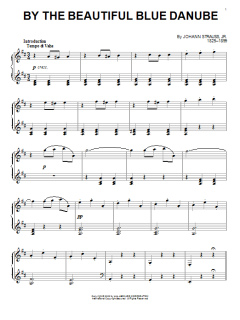 By The Beautiful Blue Danube von Johann Strauß (Download) 