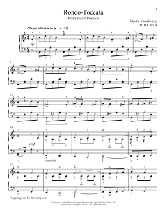 Rondo-Toccata von Dmitri Kabalevsky (Download) 