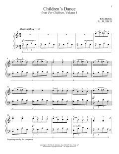 Children's Dance von Béla Bartók (Download) 
