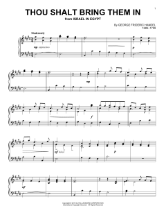 Thou Shalt Bring Them In von George Frideric Handel (Download) 
