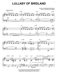 Lullaby Of Birdland [Jazz version] von Ella Fitzgerald (Download) 
