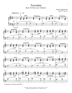 Toccatina von Jeffrey Biegel (Download) 