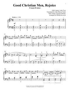 Good Christian Men, Rejoice von John Mason Neale (Download) 