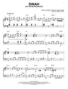 Dinah [Stride version] von Harry Akst (Download) 