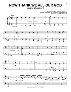 Now Thank We All Our God von Johann Crüger (Download) 