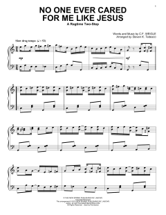 No One Ever Cared For Me Like Jesus von C.F. Weigle (Download) 