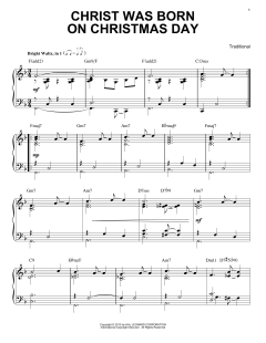Christ Was Born On Christmas Day [Jazz version] von Traditional (Download) 