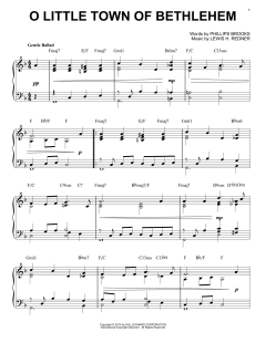 O Little Town Of Bethlehem [Jazz version] von Phillips Brooks (Download) 