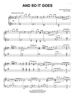 And So It Goes [Jazz version] von Billy Joel (Download) 