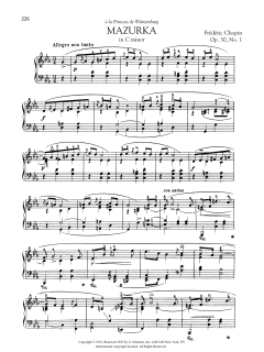 Mazurka in C minor, Op. 30, No. 1 (Download) 