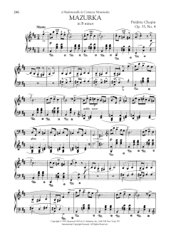 Mazurka in B minor, Op. 33, No. 4 (Download) 