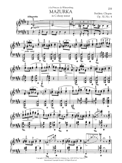 Mazurka in C-sharp minor, Op. 30, No. 4 (Download) 