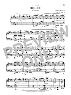 Prélude in B Major, Op. 28, No. 11 (Download) 