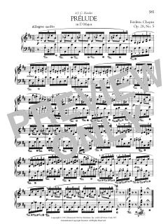 Prélude in D Major, Op. 28, No. 5 (Download) 