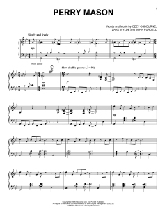 Perry Mason [Jazz version] von Ozzy Osbourne (Download) 