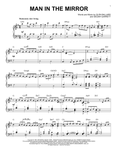 Man In The Mirror [Jazz version] von Michael Jackson (Download) 