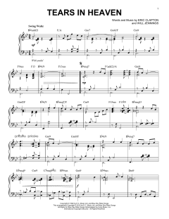 Tears In Heaven [Jazz version] von Eric Clapton (Download) 