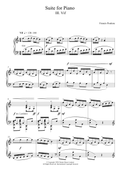 Suite for Piano - III. Vif von Francis Poulenc (Download) 