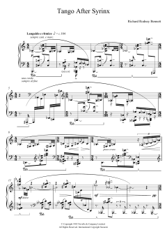 Tango After Syrinx von Richard Rodney Bennett (Download) 