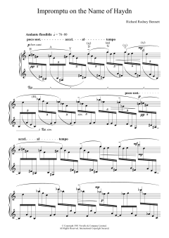 Impromptu On The Name Of Haydn von Richard Rodney Bennett (Download) 