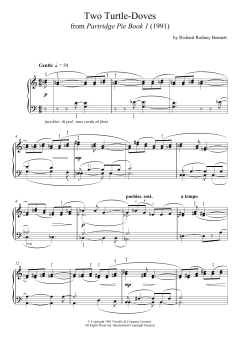 Two Turtle Doves (From Partridge Pie) von Richard Rodney Bennett (Download) 