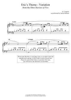 Eric's Theme- Variation von Vangelis (Download) 