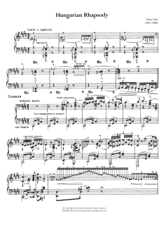 Hungarian Rhapsody (Ungarische Rhapsody) No.2 von Franz Liszt (Download) 