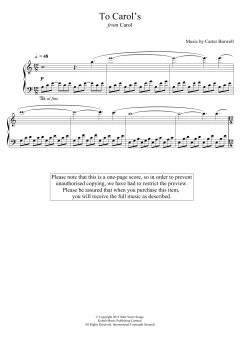 To Carol's von Carter Burwell (Download) 