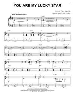 You Are My Lucky Star [Jazz version] von Arthur Freed (Download) 