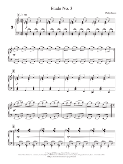 Etude No. 3 von Philip Glass (Download) 