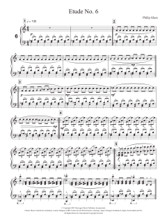 Etude No. 6 von Philip Glass (Download) 