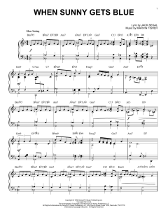 When Sunny Gets Blue von Jack Segal (Download) 