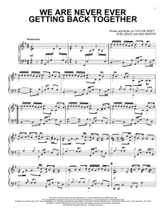 We Are Never Ever Getting Back Together von Taylor Swift (Download) 