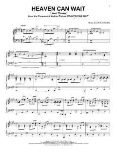 Heaven Can Wait (Love Theme) von Dave Grusin (Download) 