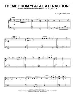 Theme From Fatal Attraction von Maurice Jarre (Download) 